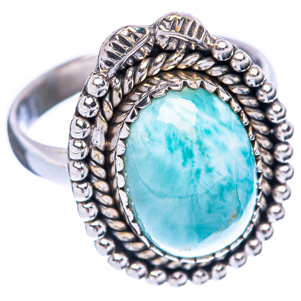 Larimar Ring Size 8.75 (925 Sterling Silver) R2139