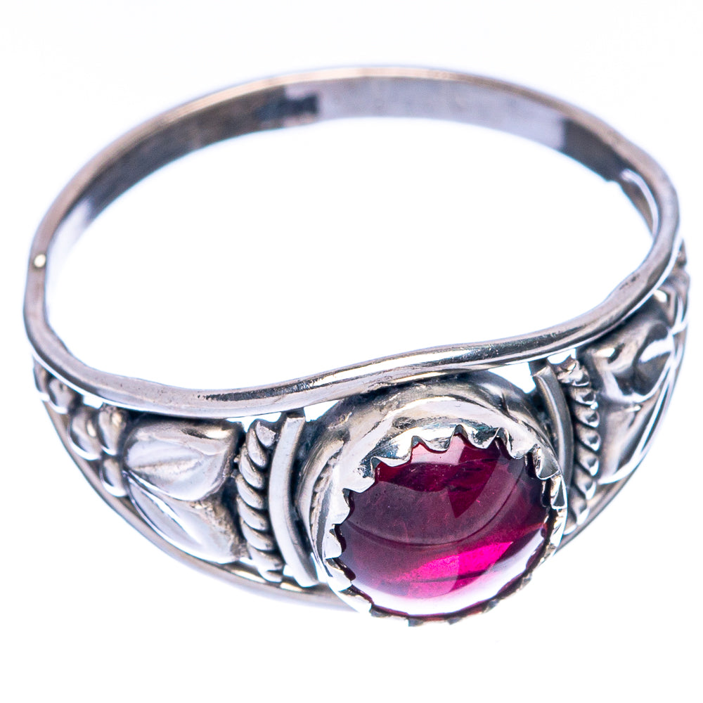 Garnet Dainty Ring Size 8.5 (925 Sterling Silver) R145037