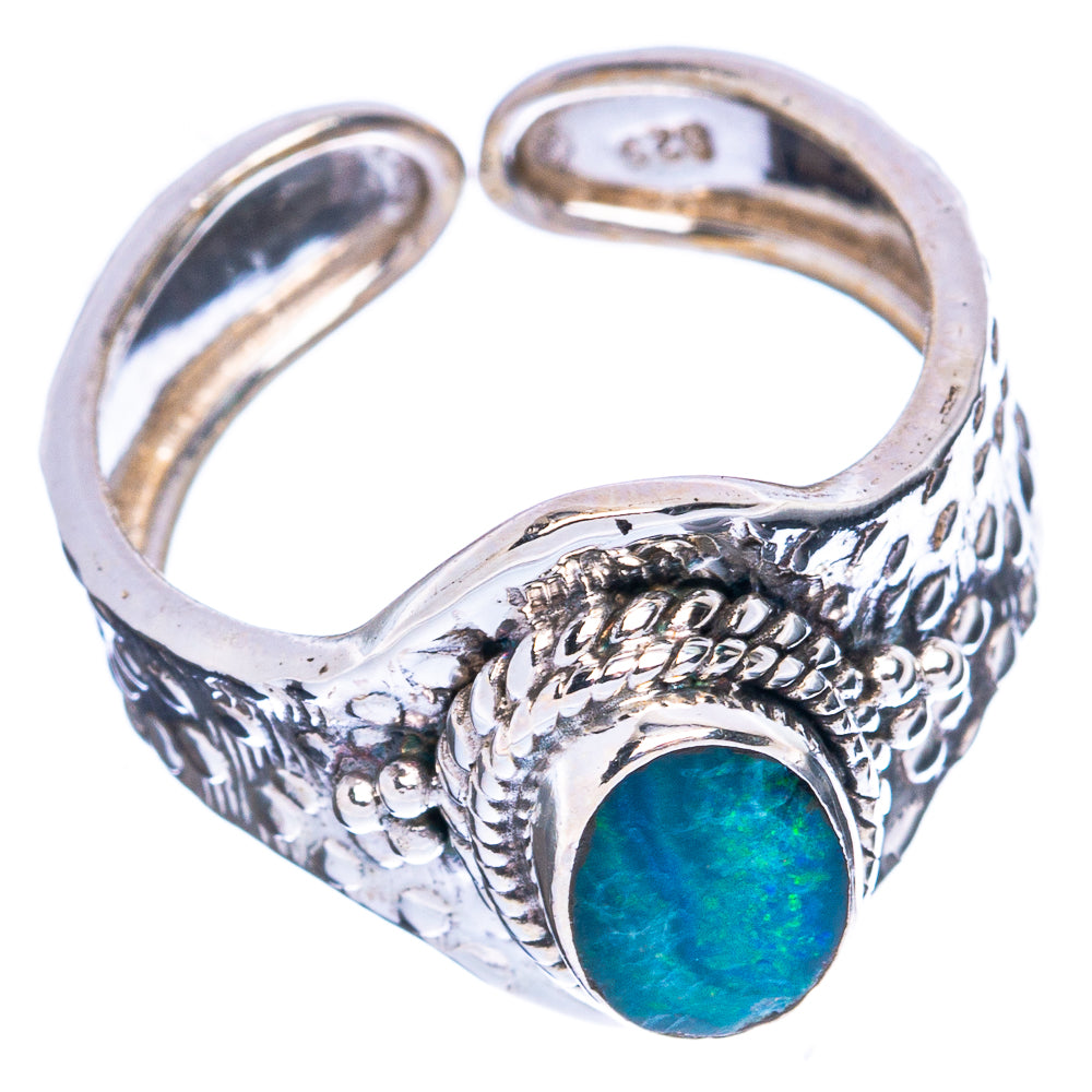 Rare  Doublet Opal Ring Size 7.25 (925 Sterling Silver) R3663