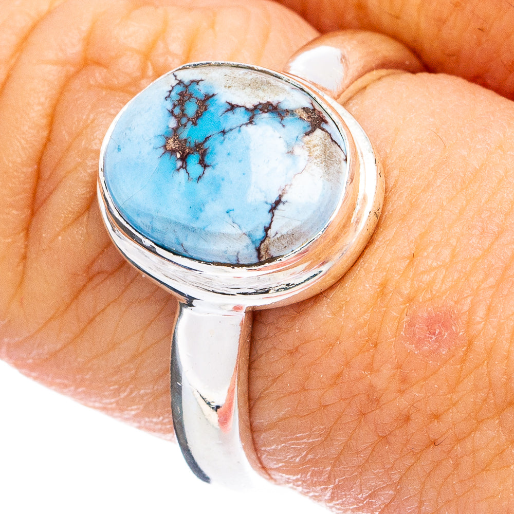 Rare Golden Hills Turquoise Ring Size 8 (925 Sterling Silver) R8191