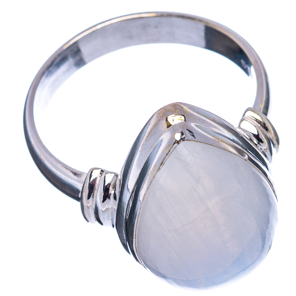 Rainbow Moonstone Ring Size 7.75 (.925 Sterling Silver)