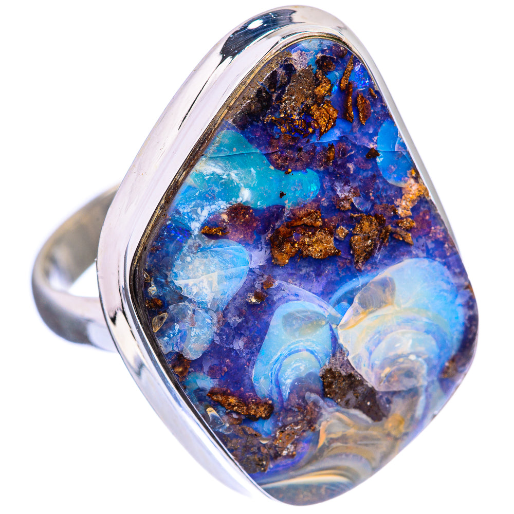 Large Boulder Opal Ring Size 10 (925 Sterling Silver) R142865