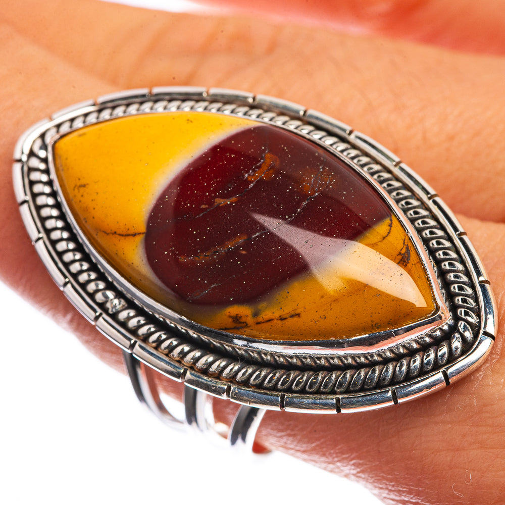 Huge Mookaite 925 Sterling Silver Ring Size 9
