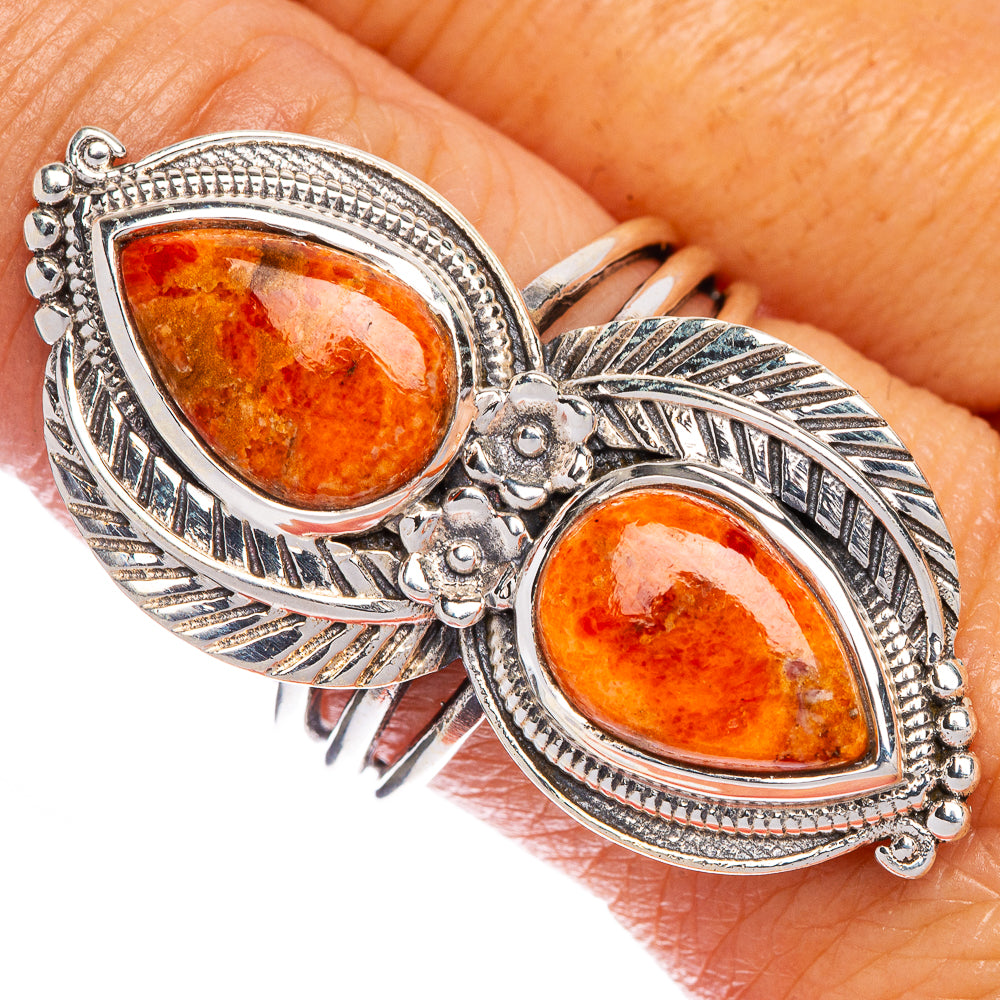 Large Sponge Coral Ring Size 9 (925 Sterling Silver) R147242