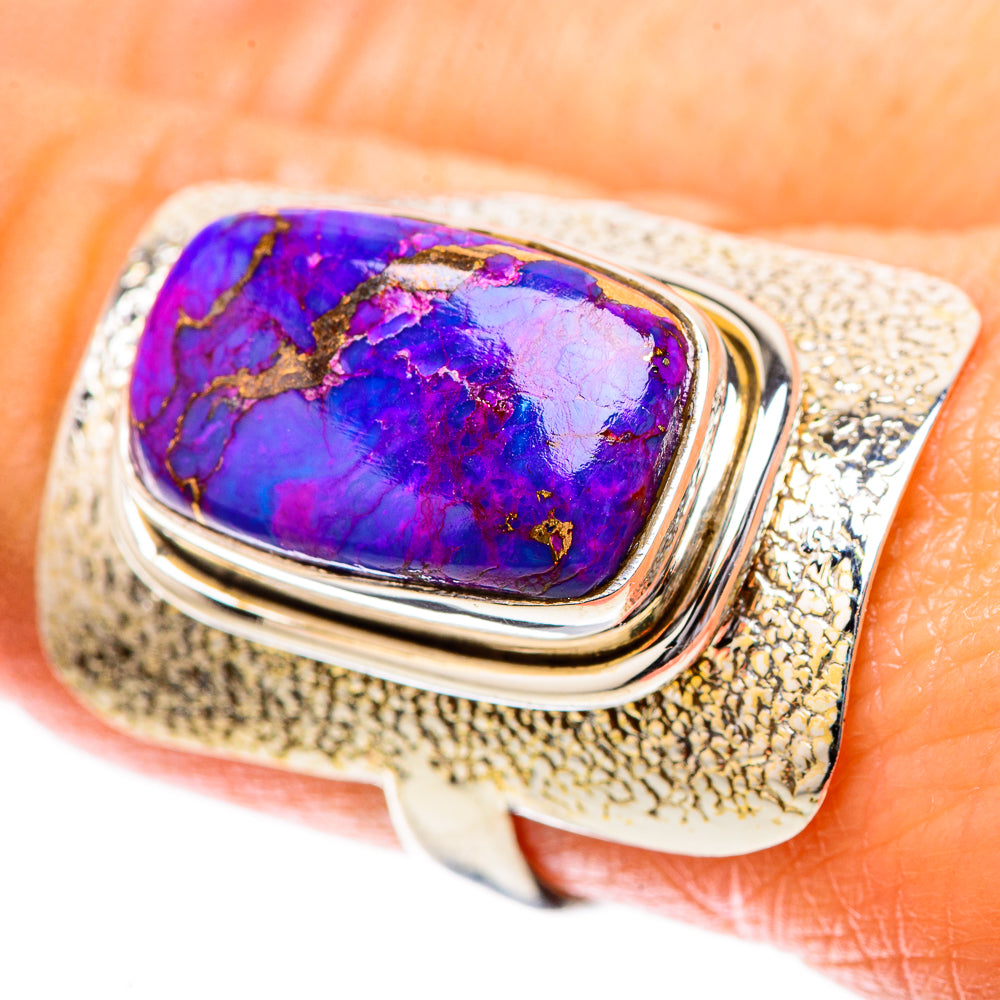 Purple Copper Composite Turquoise Ring Size 8.5 (925 Sterling Silver) RING137856