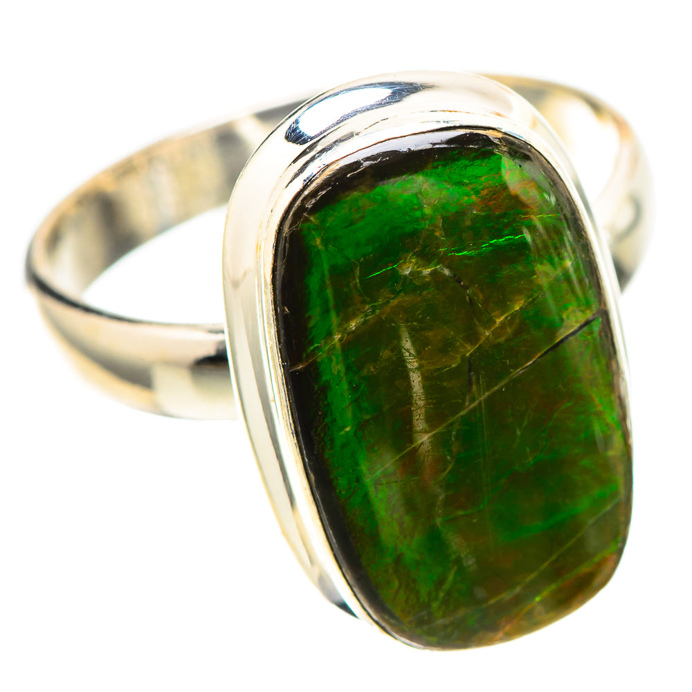Canadian Ammolite 925 Sterling Silver Ring Size 9 (925 Sterling Silver) RING139525