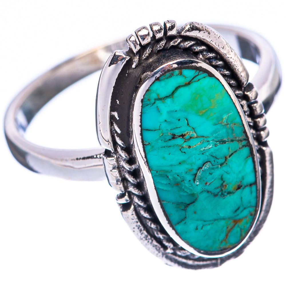 Rare Arizona Turquoise Ring Size 6.5 (925 Sterling Silver) R2170