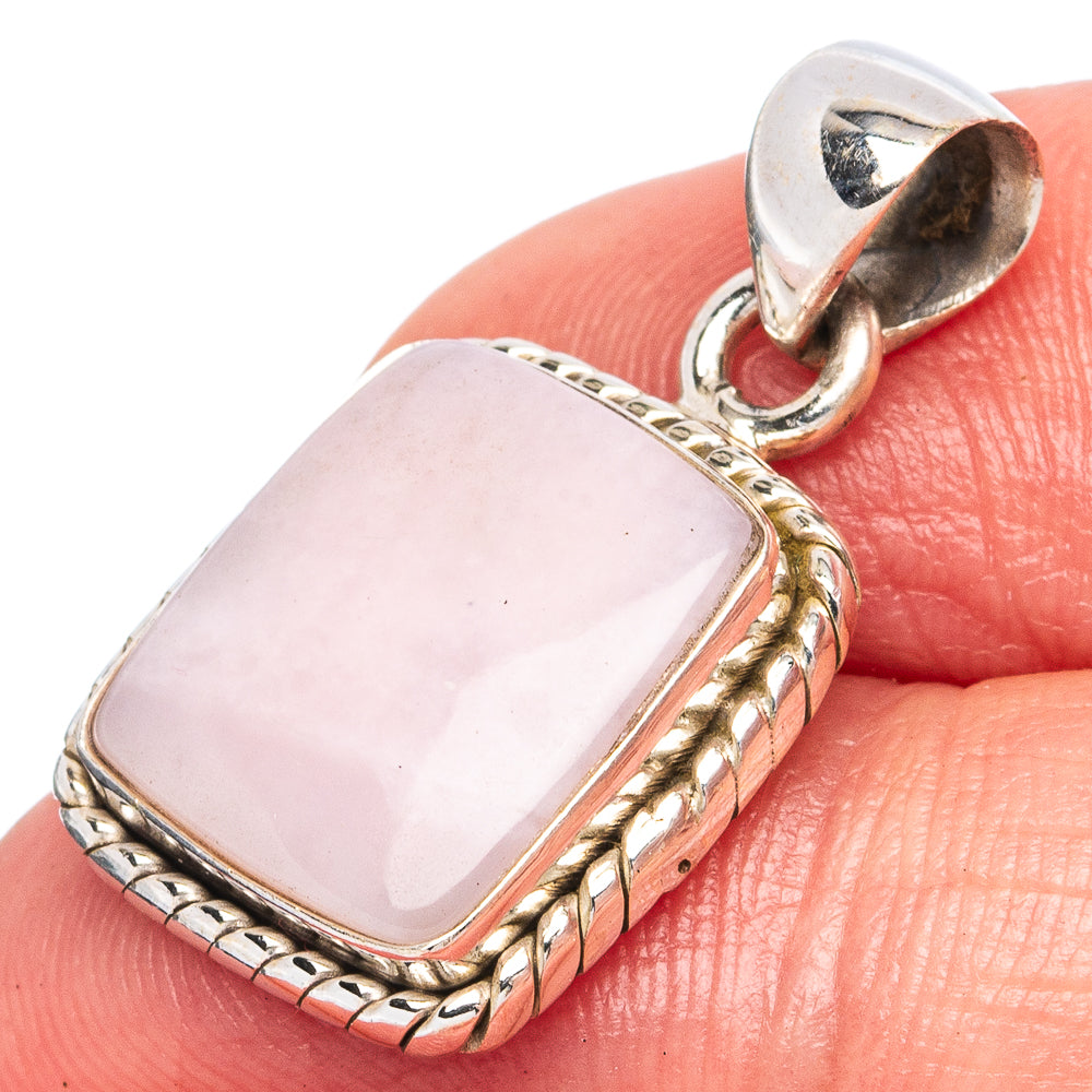 Pink Opal Pendant 1" (925 Sterling Silver) P43388