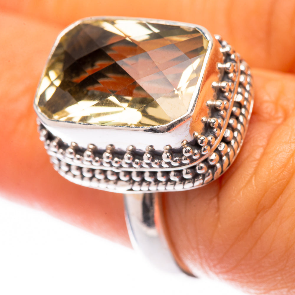 Faceted Citrine Ring Size 6.25 (925 Sterling Silver) R140585