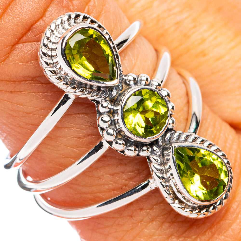Premium Peridot Ring Size 8.5 (925 Sterling Silver) R8188