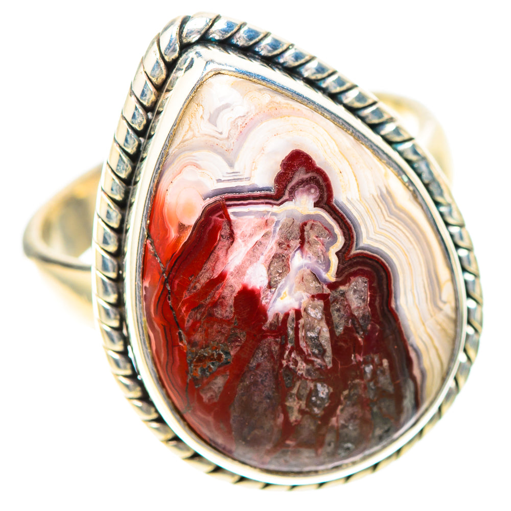 Crazy Lace Agate Ring Size 6.25 (925 Sterling Silver) RING138825