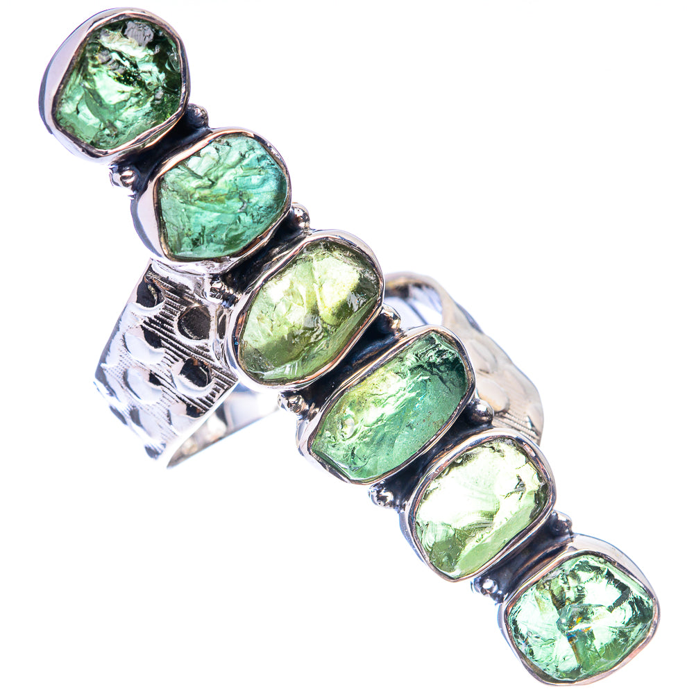 Signature Raw Green Tourmaline Ring Size 8.75 (925 Sterling Silver) R141721