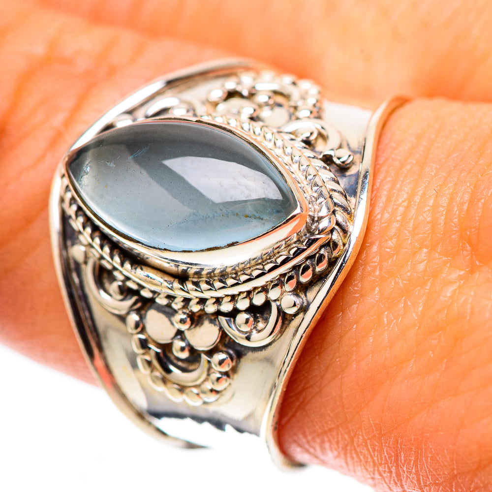 Natural Aquamarine Ring Size 9 (925 Sterling Silver) RING138501