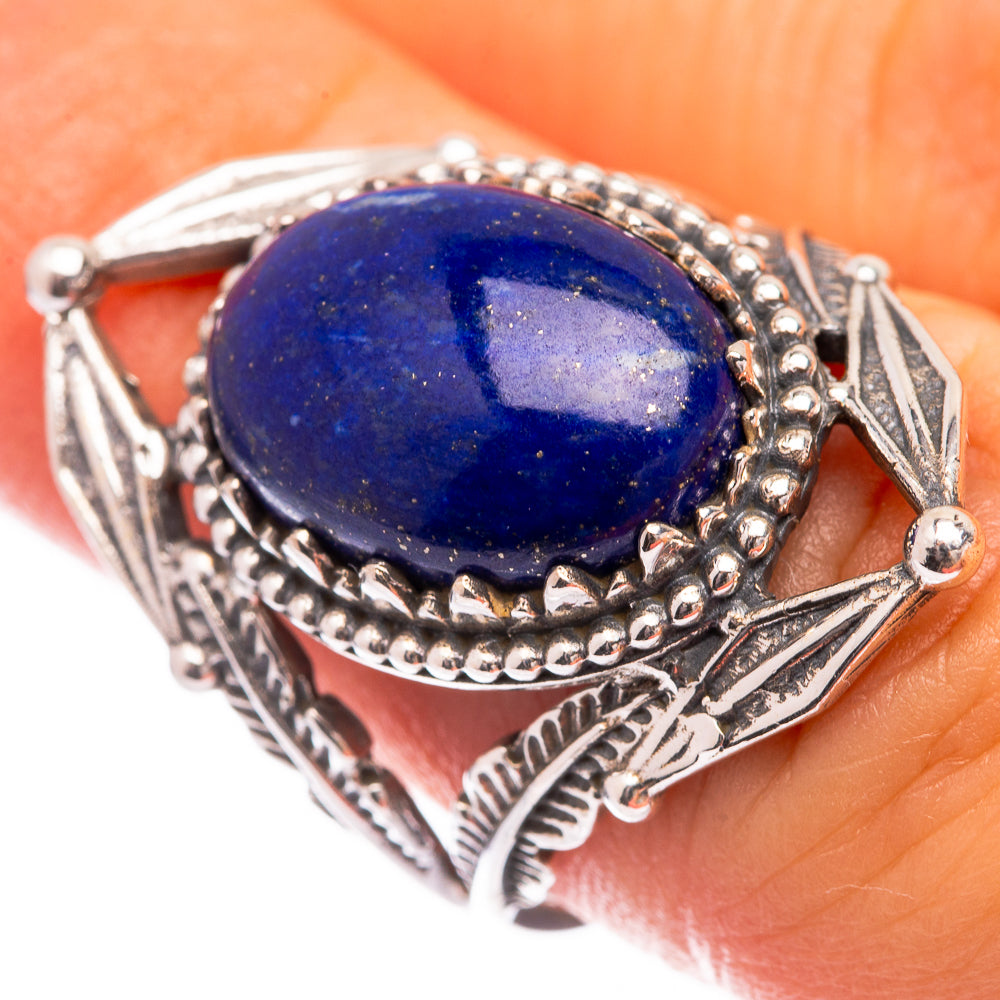 Lapis Lazuli Ring Size 6.5 (925 Sterling Silver) R140674