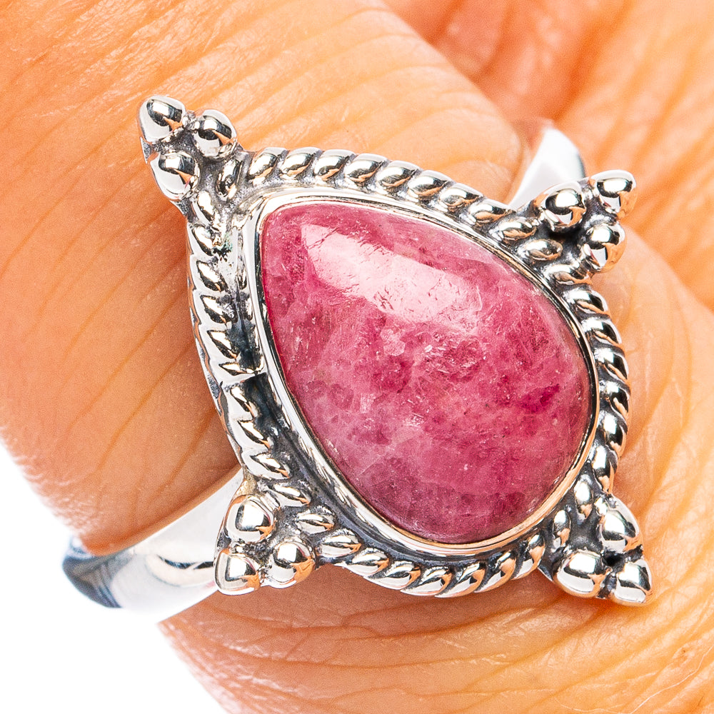 Premium Thulite Ring Size 7 (925 Sterling Silver) R8174