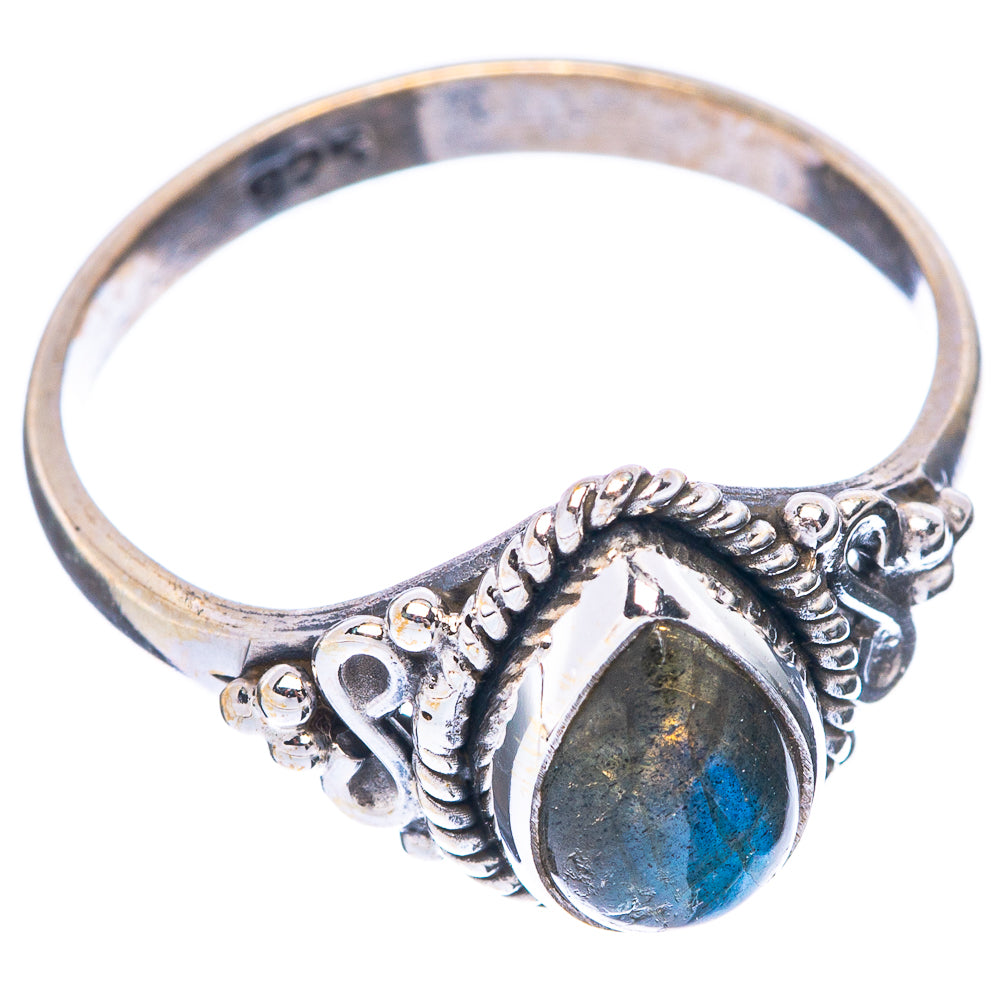 Labradorite Ring Size 8 (925 Sterling Silver) R5606