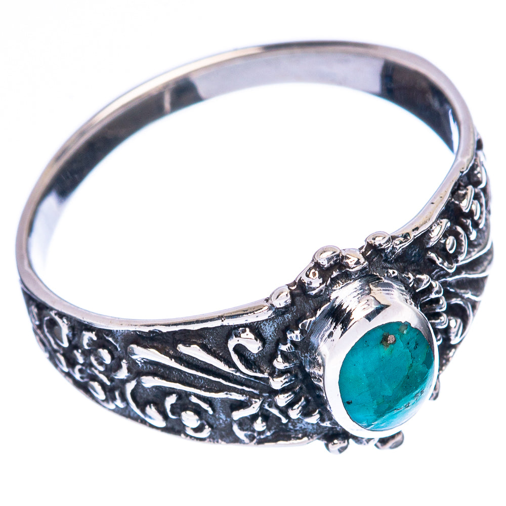 Rare Arizona Turquoise Ring Size 7.75 (925 Sterling Silver) R3245