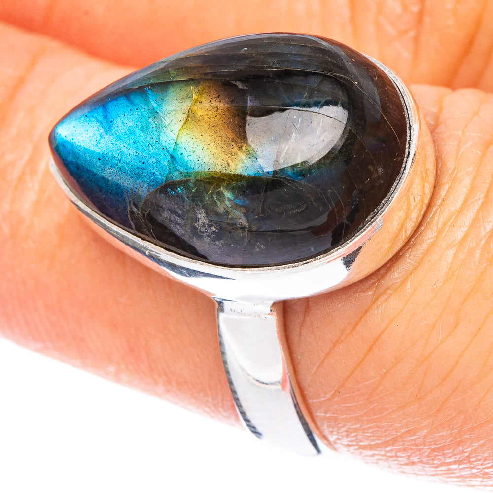 Labradorite Ring Size 6.75 (925 Sterling Silver) R4704