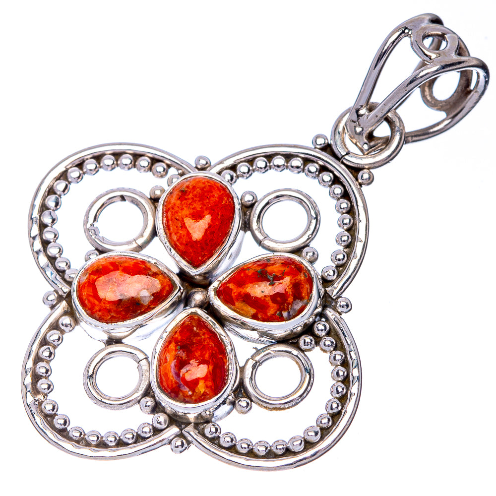Sponge Coral Pendant 1 5/8" (925 Sterling Silver) P41052