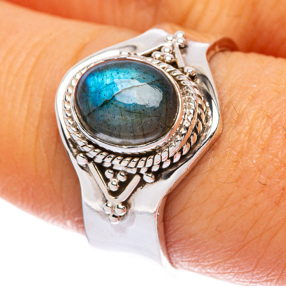 Labradorite Ring Size 7 (925 Sterling Silver) R146091
