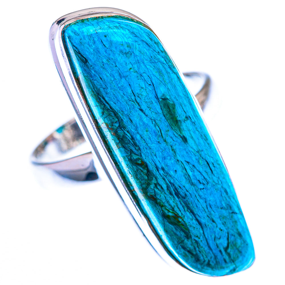 Large Chrysocolla Ring Size 9 (925 Sterling Silver) RING140178