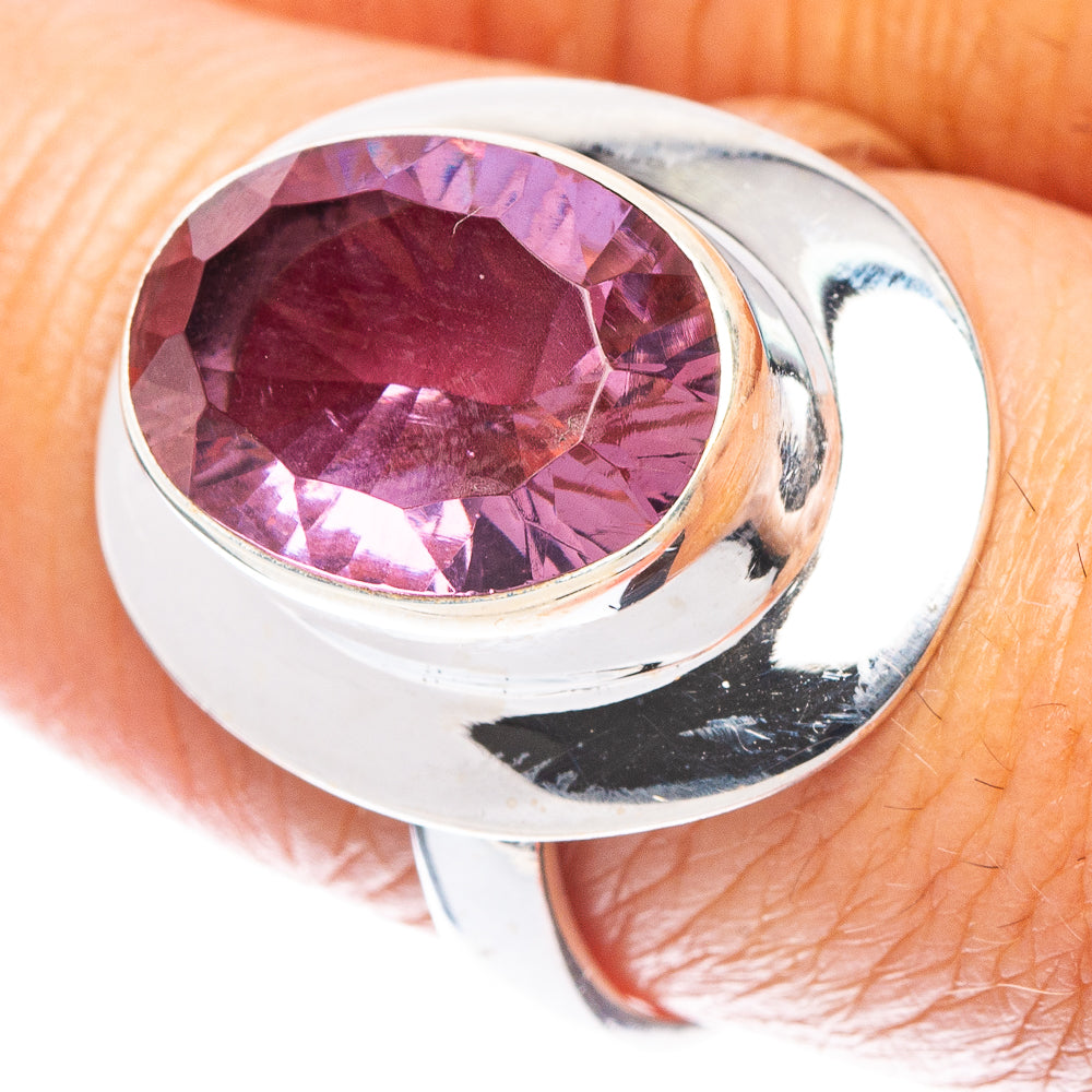 Faceted Alexandrite (Lab.) Ring Size 8.5 (925 Sterling Silver) R7182