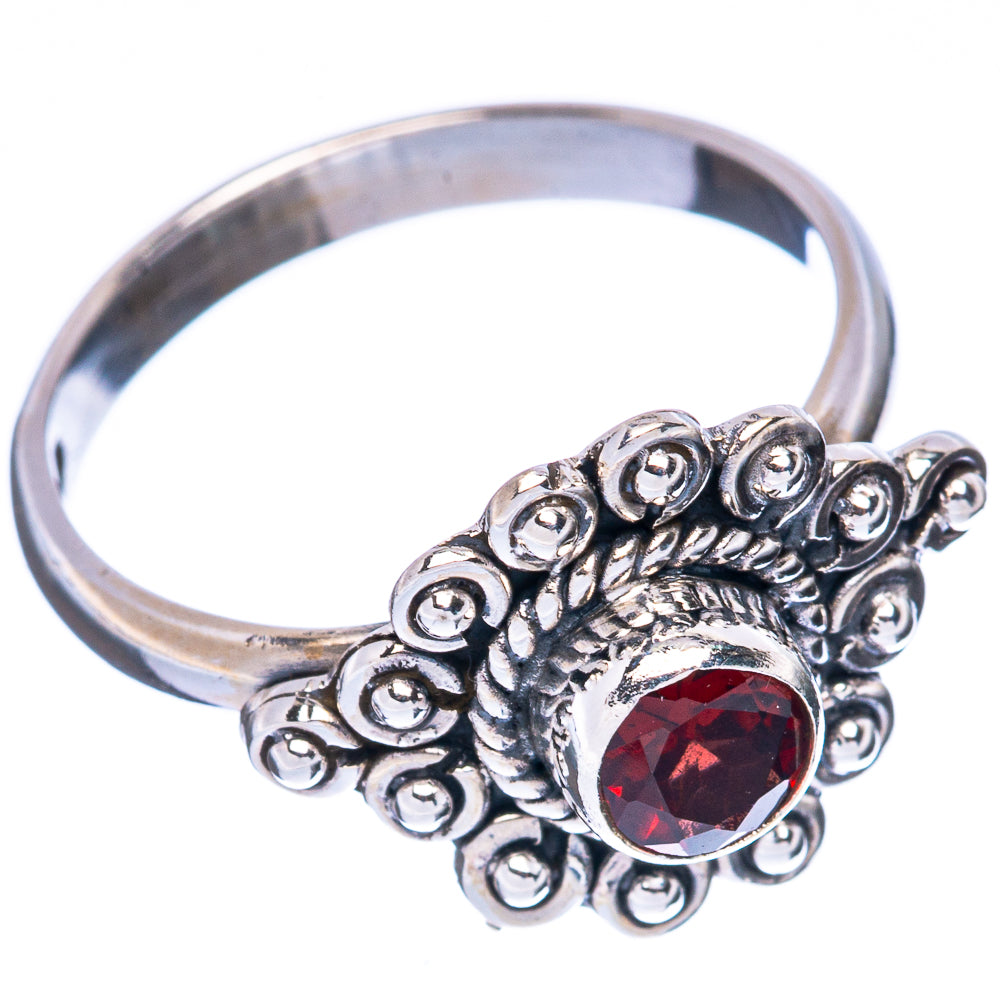 Value Garnet Ring Size 7.25 (925 Sterling Silver) R3074