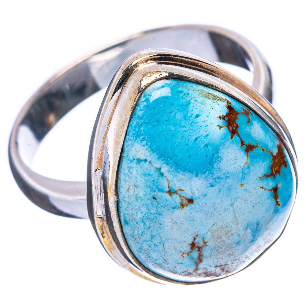 Rare Golden Hills Turquoise Ring Size 9 (925 Sterling Silver) R4147
