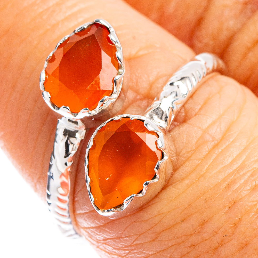 Premium Carnelian Ring Size 7 (.925 Sterling Silver)