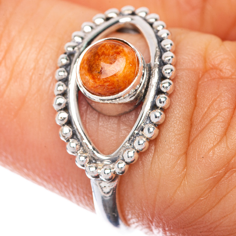 Sponge Coral Dainty Ring Size 6 (925 Sterling Silver) R145212