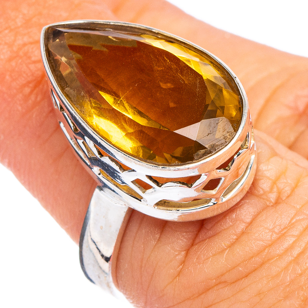 Citrine Ring Size 5.75 (.925 Sterling Silver)
