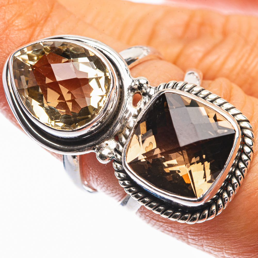 Large Topaz Ring Size 7 (925 Sterling Silver) R142331