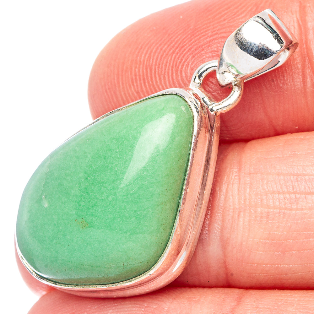 Chrysoprase Pendant 1 3/8" (925 Sterling Silver) P44296