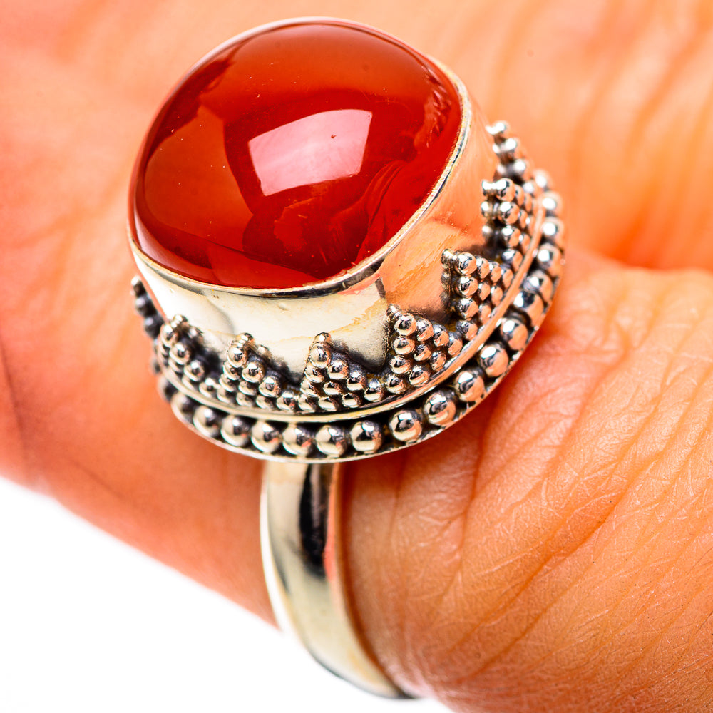 Carnelian Ring Size 6.25 (925 Sterling Silver) RING139018