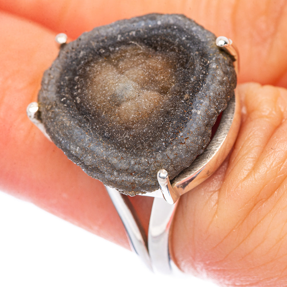Desert Rose Druzy Ring Size 7 (925 Sterling Silver) R1658