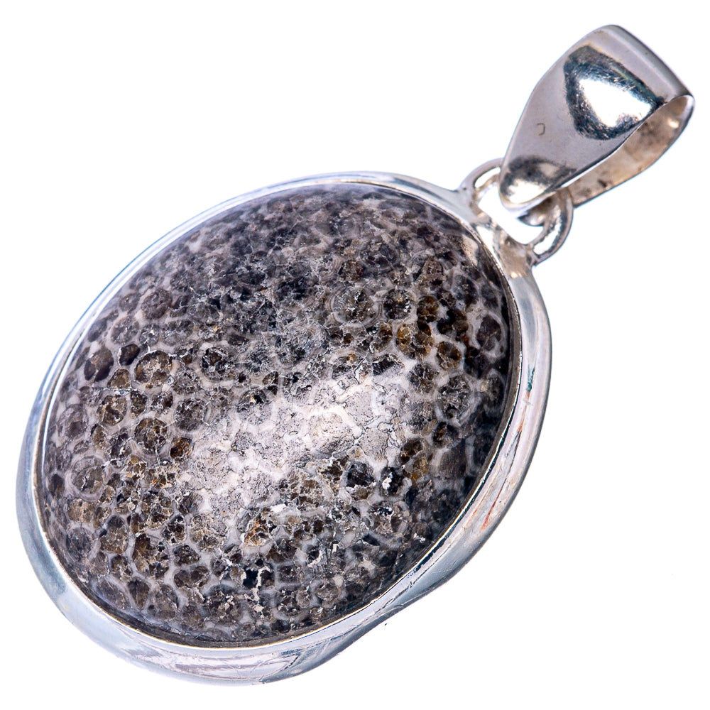 Stingray Coral Pendant 1 1/4" (925 Sterling Silver) P40823