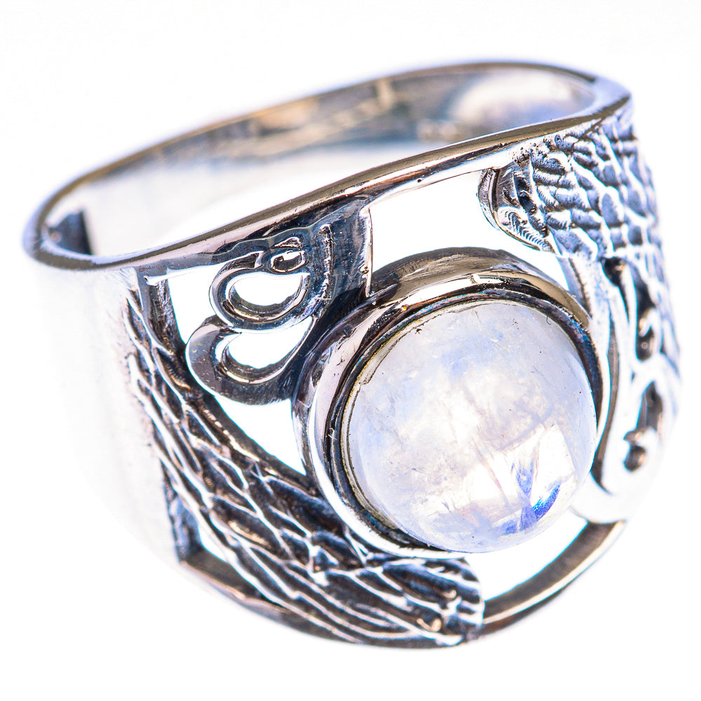 Rainbow Moonstone Ring Size 9.5 (925 Sterling Silver) RING139888