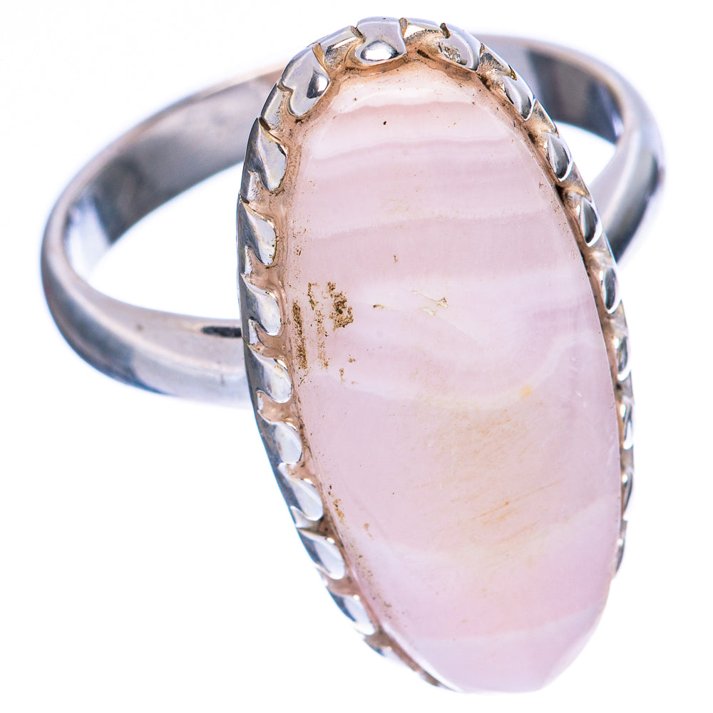 Pink Lace Agate Ring Size 8.75 (925 Sterling Silver) R1929