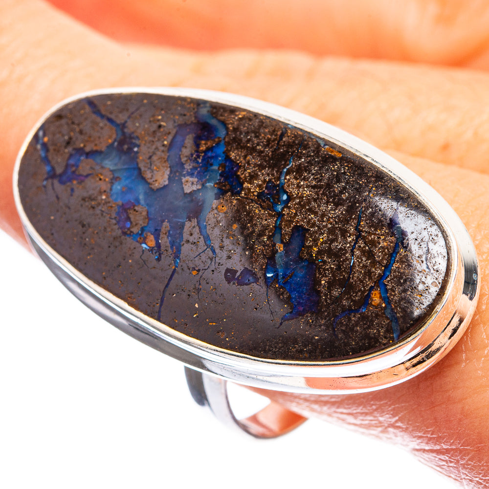 Large Boulder Opal Ring Size 10.5 (925 Sterling Silver) R143172