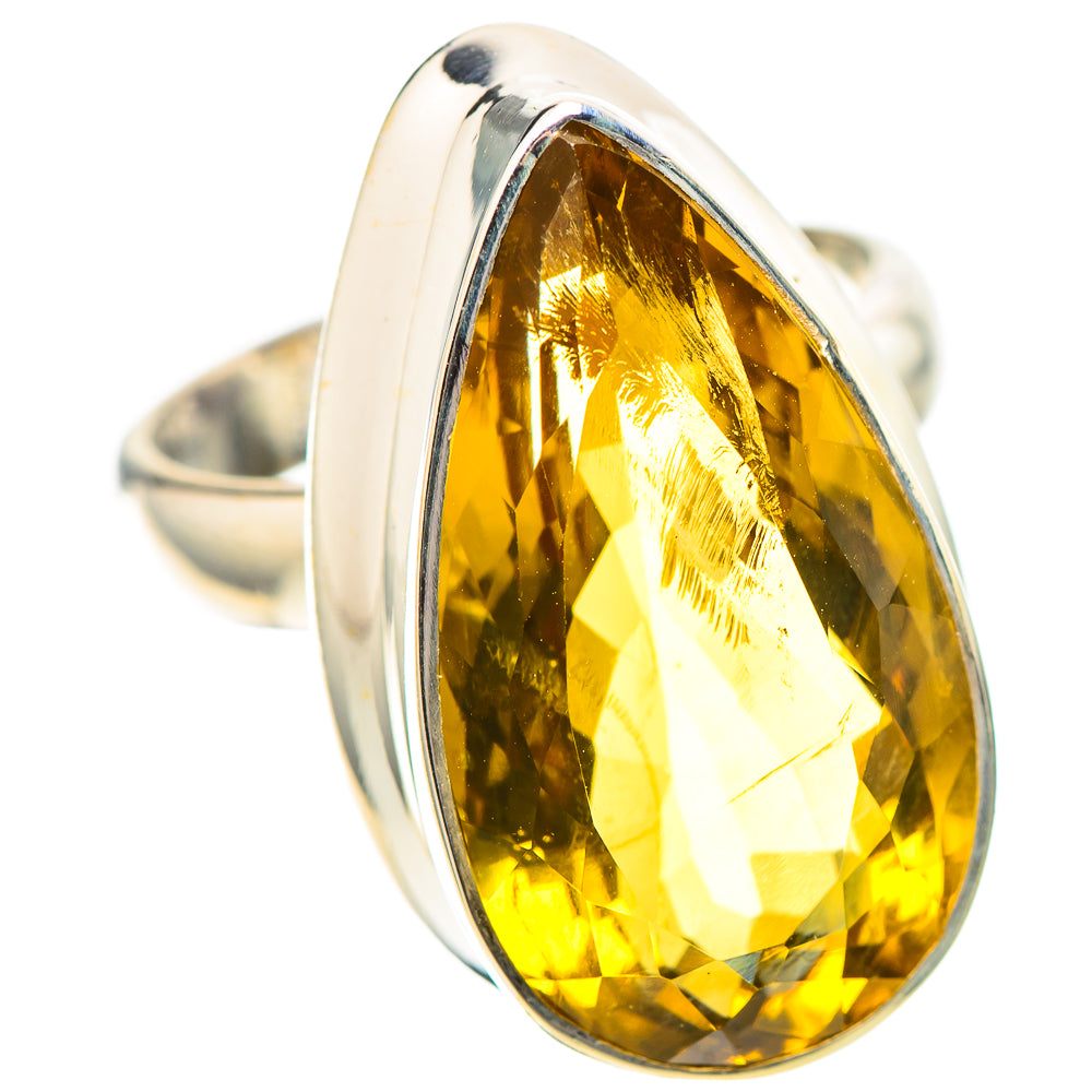 Faceted Citrine Ring Size 7.25 (925 Sterling Silver) RING138750