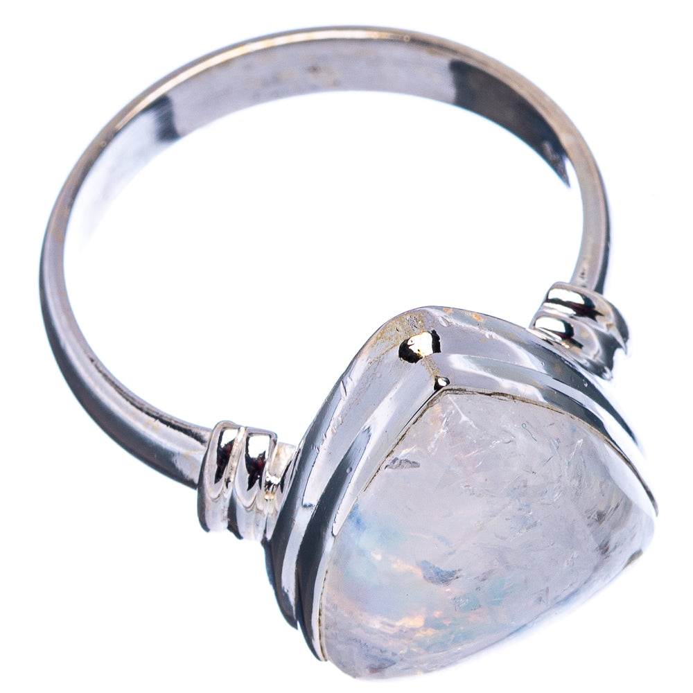 Rainbow Moonstone Ring Size 8.75 (.925 Sterling Silver)