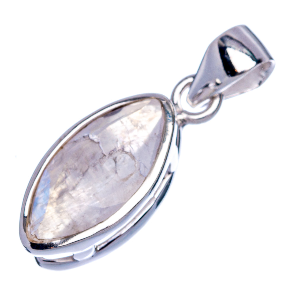 Rainbow Moonstone Pendant 1 1/8" (925 Sterling Silver) P40302