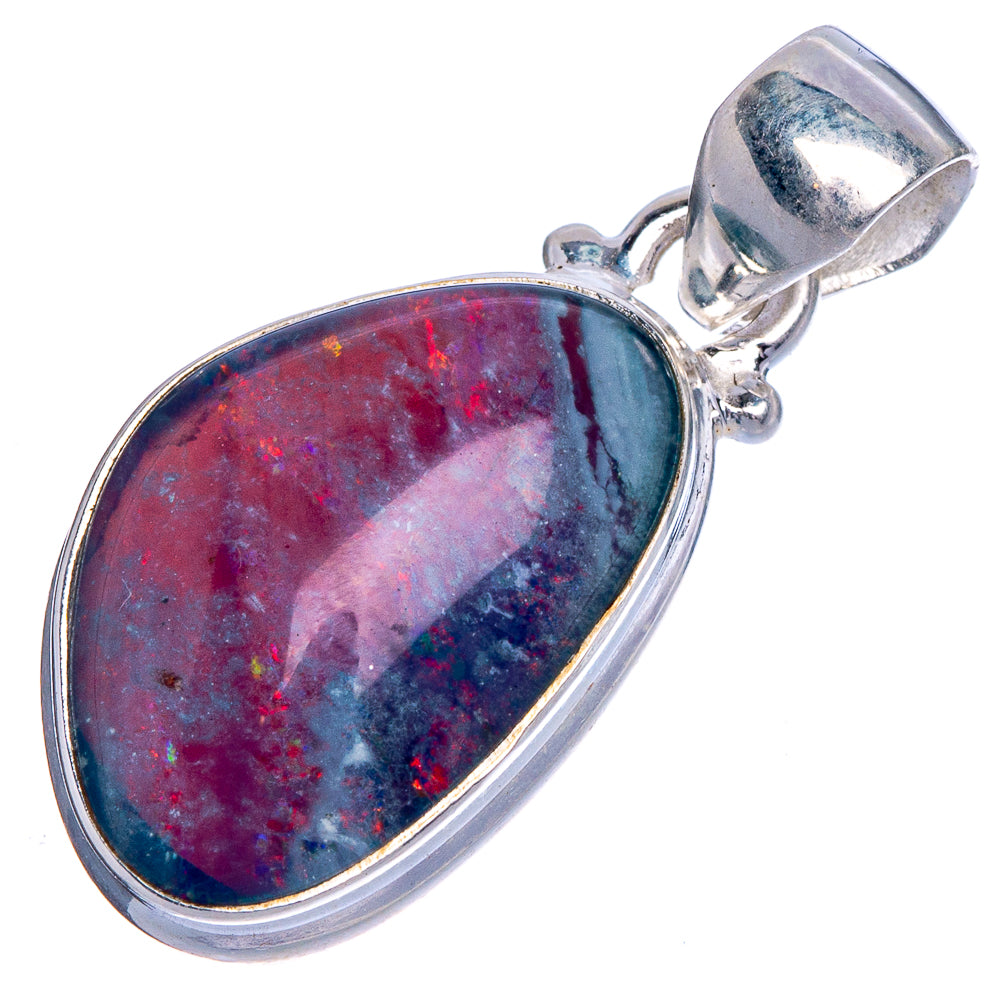 Rare Triplet Opal Pendant 1 1/8" (925 Sterling Silver) P40674