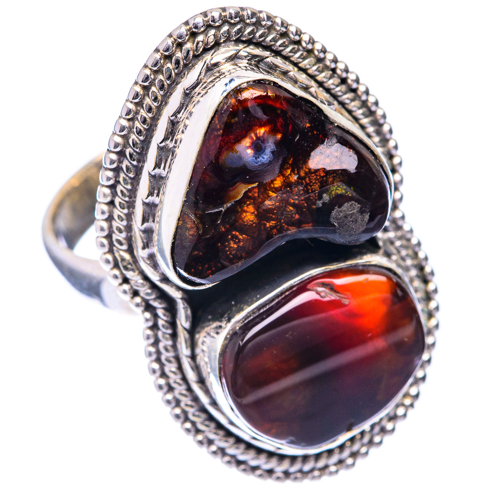 Mexican Fire Agate Ring Size 6.75 (925 Sterling Silver) R141513