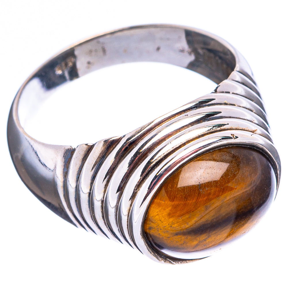 Tiger Eye Ring Size 7 (.925 Sterling Silver)