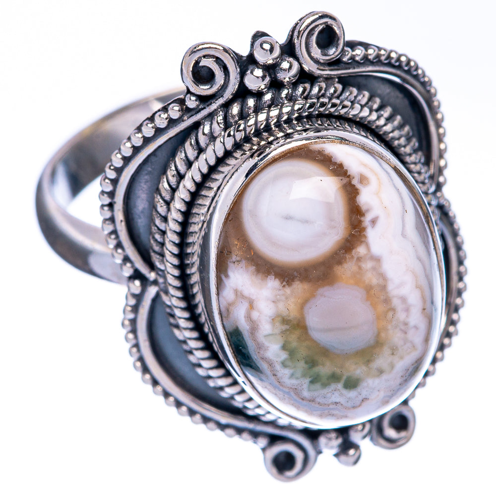 Ocean Jasper Ring Size 9.75 (925 Sterling Silver) R144595
