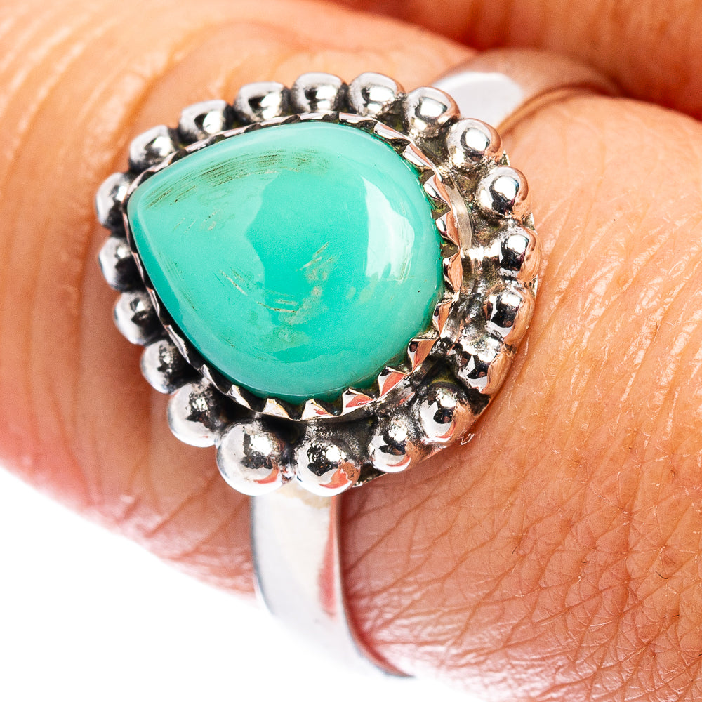 Rare Kingman Turquoise Ring Size 8.5 (.925 Sterling Silver)