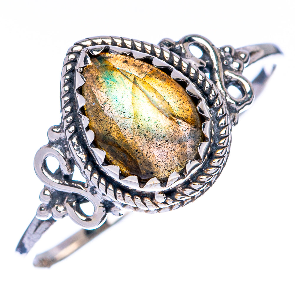 Labradorite Dainty Ring Size 99 (925 Sterling Silver) R145083