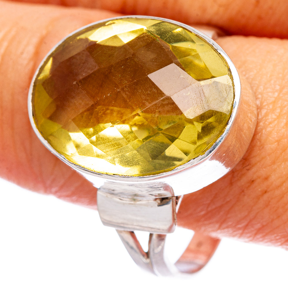 Lemon Quartz Ring Size 13 (925 Sterling Silver) R146531