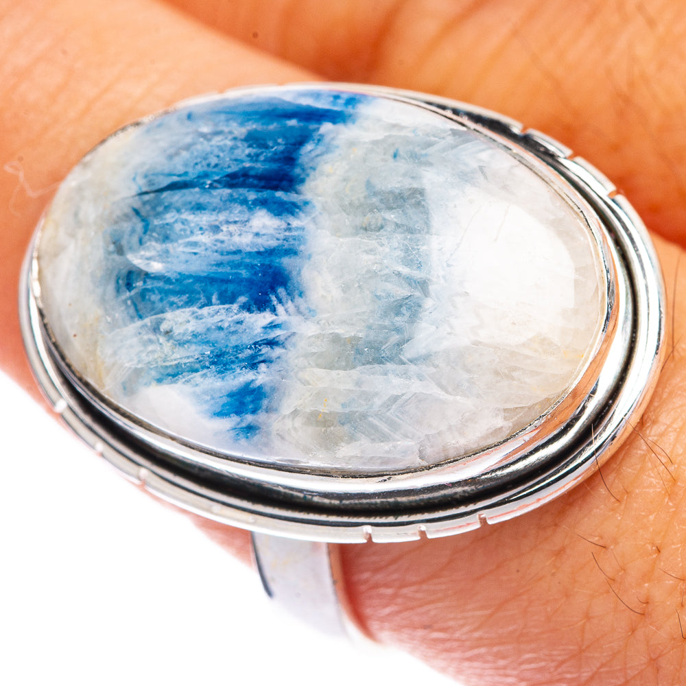 Blue Scheelite Ring Size 9 (925 Sterling Silver) R144538
